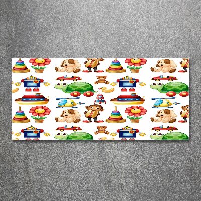 Quadro su vetro acrilico Giocattoli