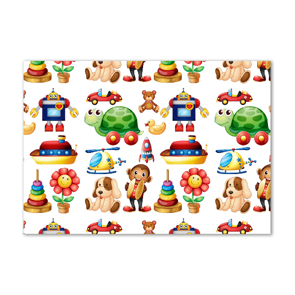 Quadro su vetro acrilico Giocattoli