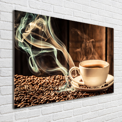 Quadro vetro acrilico Caffè aromatico