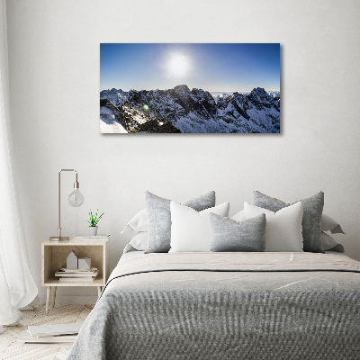 Quadro in vetro acrilico Inverno sui Monti Tatra