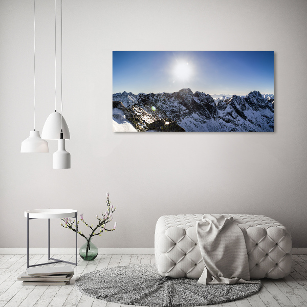 Quadro in vetro acrilico Inverno sui Monti Tatra
