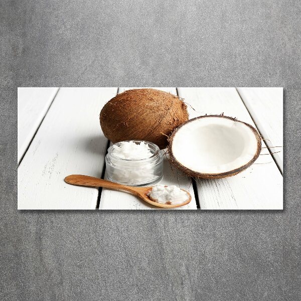 Quadro su vetro acrilico Olio di cocco