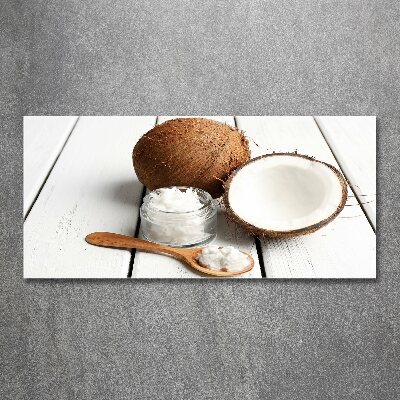Quadro su vetro acrilico Olio di cocco