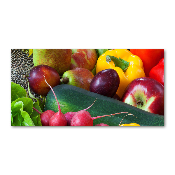 Quadro in vetro acrilico Frutta e verdura