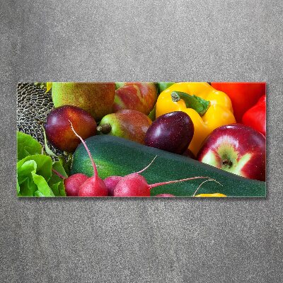 Quadro in vetro acrilico Frutta e verdura