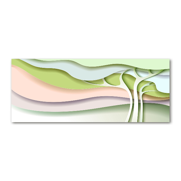 Quadro vetro acrilico Albero astratto