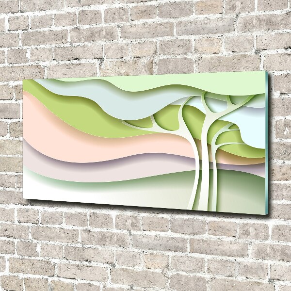 Quadro vetro acrilico Albero astratto