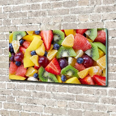 Quadro in vetro acrilico Frutta a fette