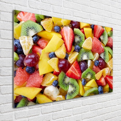 Quadro in vetro acrilico Frutta a fette