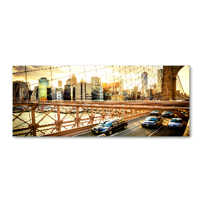 Quadro su vetro acrilico Ponte di Brooklyn