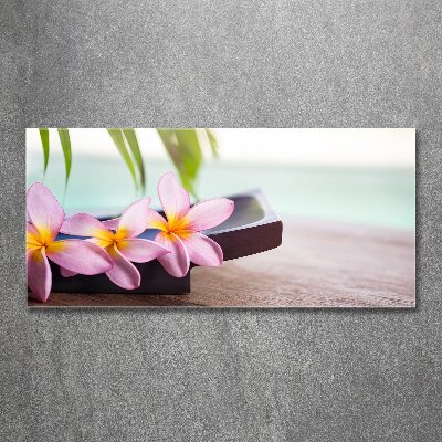 Quadro in vetro acrilico Plumeria