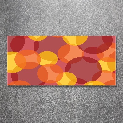 Quadro su vetro acrilico Cerchi colorati