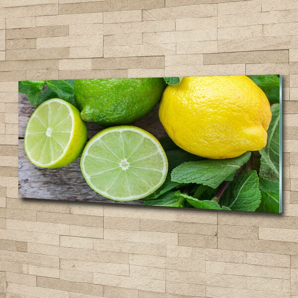 Quadro vetro acrilico Lime e limone