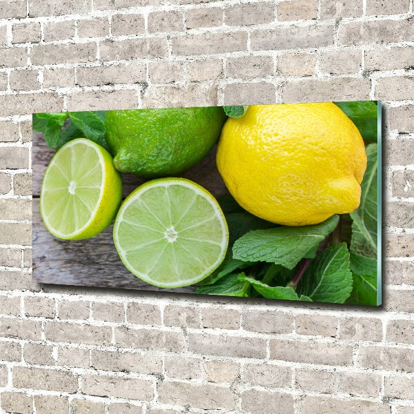 Quadro vetro acrilico Lime e limone