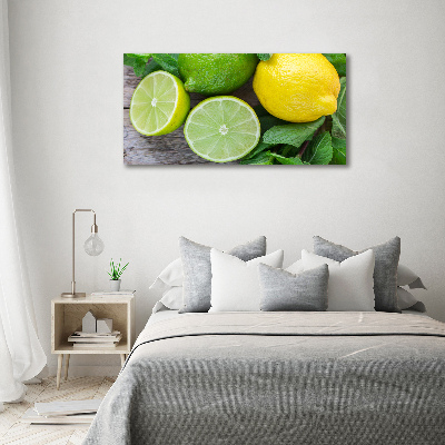 Quadro vetro acrilico Lime e limone