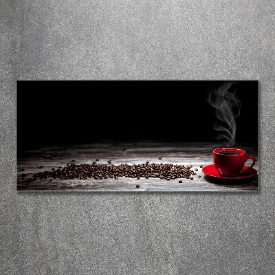 Quadro su vetro acrilico Caffè aromatico