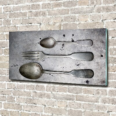 Quadro su vetro acrilico Posate