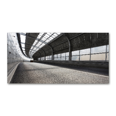 Quadro vetro acrilico Strada nel tunnel