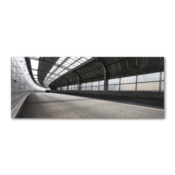 Quadro vetro acrilico Strada nel tunnel