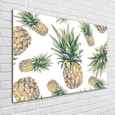 Quadro su vetro acrilico Ananas