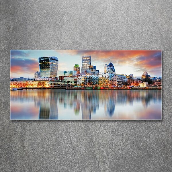 Quadro in vetro acrilico Panorama di Londra