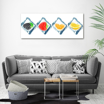 Quadro in vetro acrilico Cubetti di frutta