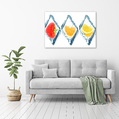 Quadro in vetro acrilico Cubetti di frutta