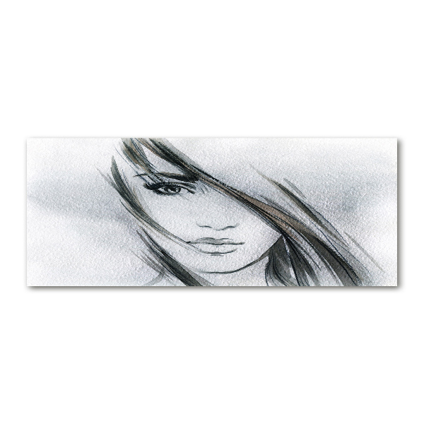 Quadro in vetro acrilico Ritratto di una donna