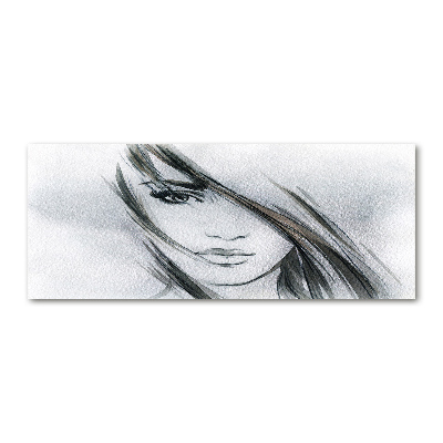Quadro in vetro acrilico Ritratto di una donna