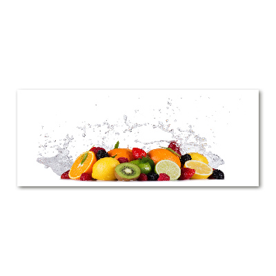 Quadro su vetro acrilico Frutta e acqua