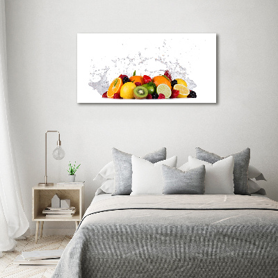 Quadro su vetro acrilico Frutta e acqua