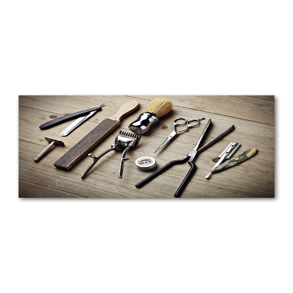 Quadro su vetro acrilico Parrucchiere per uomo