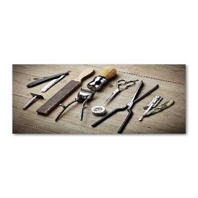 Quadro su vetro acrilico Parrucchiere per uomo