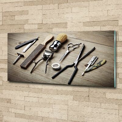 Quadro su vetro acrilico Parrucchiere per uomo