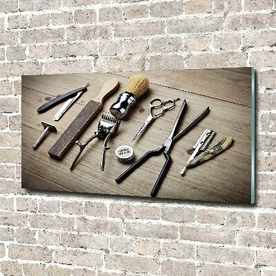 Quadro su vetro acrilico Parrucchiere per uomo