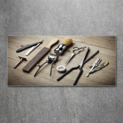 Quadro su vetro acrilico Parrucchiere per uomo