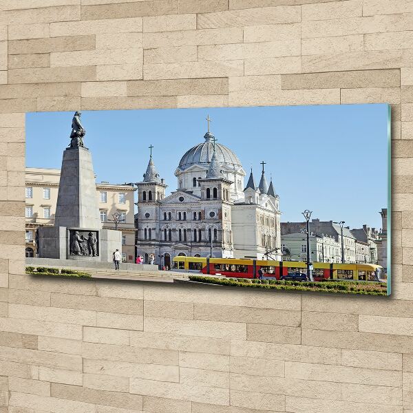 Quadro vetro acrilico Piazza della Libertà Łódź