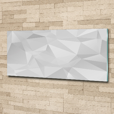 Quadro in vetro acrilico Triangoli astratti