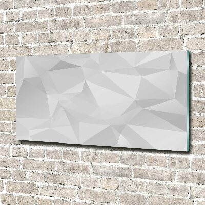 Quadro in vetro acrilico Triangoli astratti