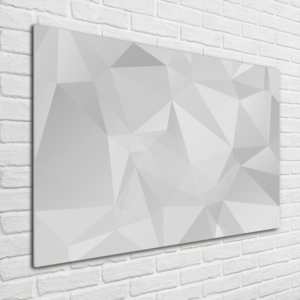 Quadro in vetro acrilico Triangoli astratti