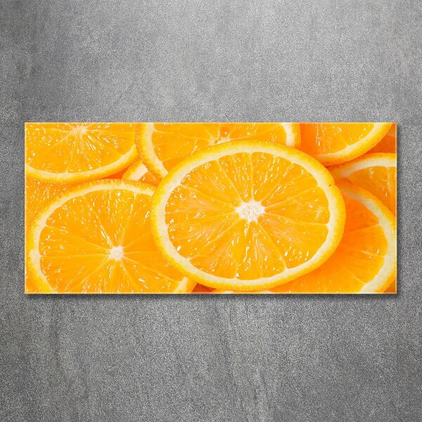 Quadro vetro acrilico Fette d'arancia