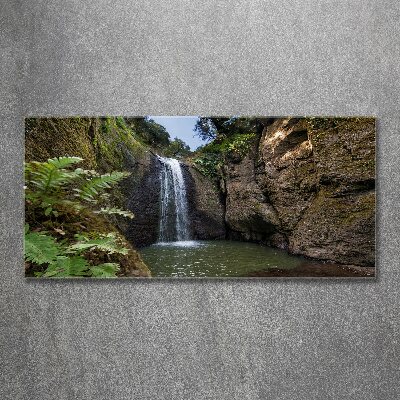 Quadro in vetro acrilico Cascata in Sardegna