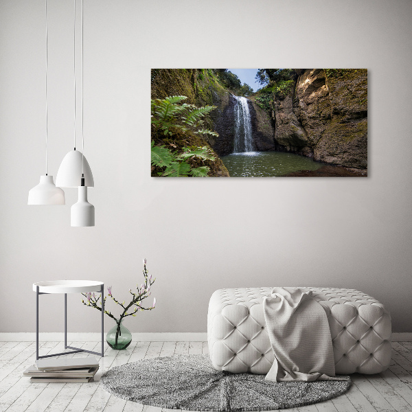 Quadro in vetro acrilico Cascata in Sardegna