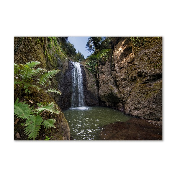 Quadro in vetro acrilico Cascata in Sardegna