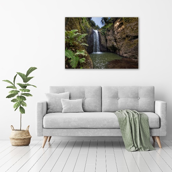 Quadro in vetro acrilico Cascata in Sardegna