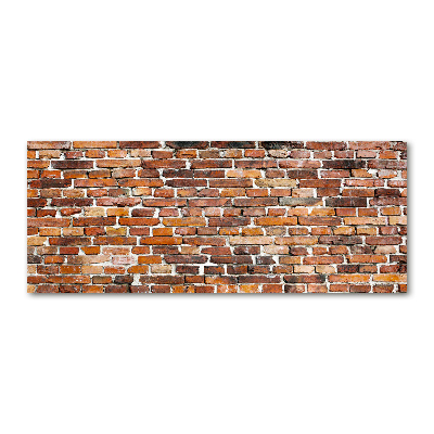 Quadro in vetro acrilico Muro di mattoni