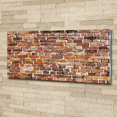 Quadro in vetro acrilico Muro di mattoni