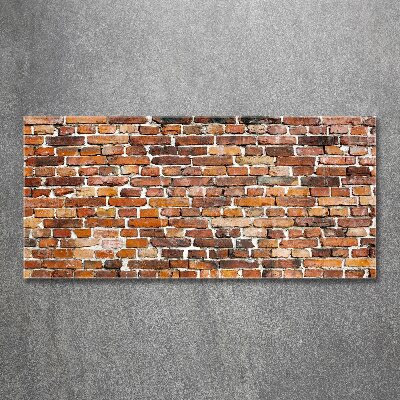 Quadro in vetro acrilico Muro di mattoni
