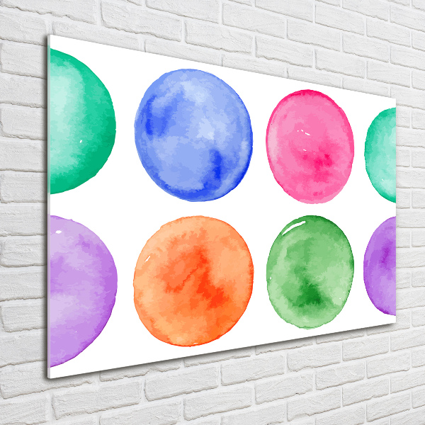 Quadro vetro acrilico Cerchi colorati