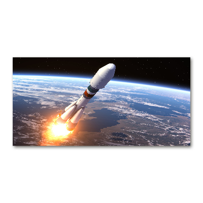 Quadro vetro acrilico Razzo spaziale
